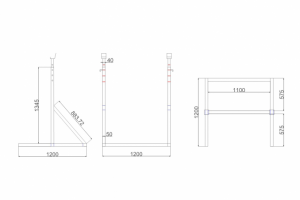 Скамья для присяда со штангой