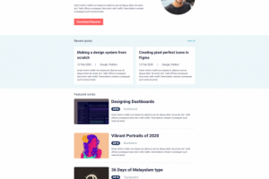 Адаптивная верстка портфолио