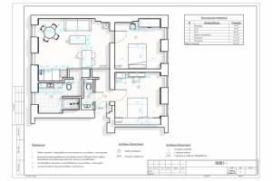 План расстановки мебели с размерами