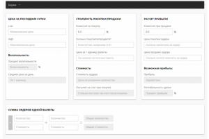 Калькулятор биржи криптовалют