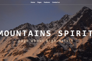 Анимированный лендинг на HTML, CSS, React JS.