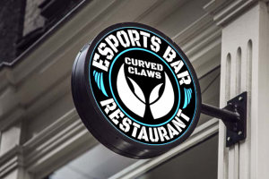 Лого для сайта киберспортивного бара. Учебное задание.