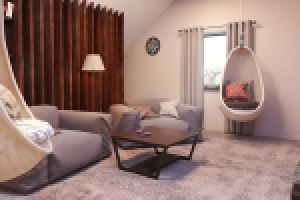 Стиль Лофт. Подмосковье. Комната отдыха