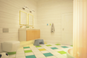 Стиль современный. Ленинградская обл,  п. Камарова. Ванна Детска