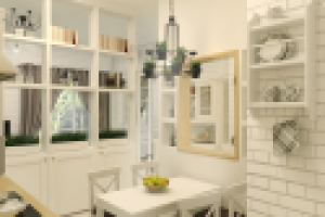 Стиль Кантри. Сочи. Кухня-гостиная