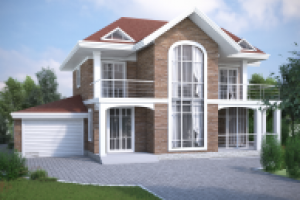 Визуализация загородного Дома