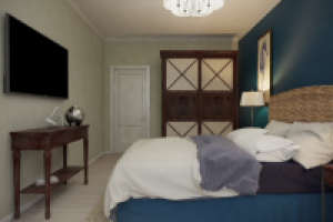 Стиль "Майями".Москва. Спальня