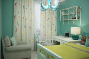 Стиль "Майями".Москва. "Детская"