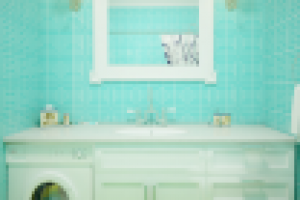 Стиль "Майями".Москва. Ванна