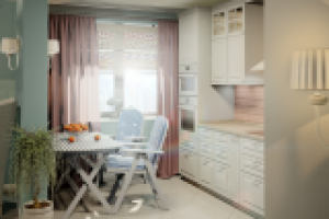 Стиль "Майями".Москва. Гостиная