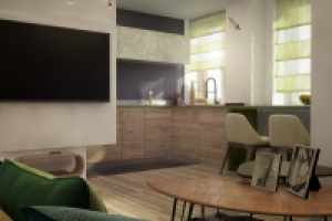 Стиль современный. Санкт-Петербург. Кухня-гостиная.