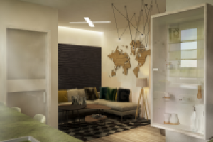 Стиль современный. Санкт-Петербург. Кухня-гостиная.