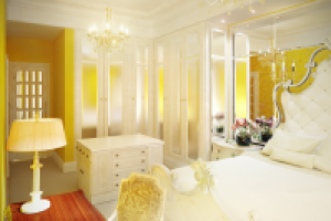 Стиль классика. Москва. Спальня в апартаментах