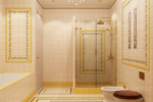 Стиль классика. Москва. Ванна в апартаментах