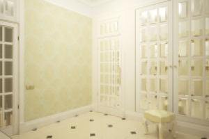 Стиль классика. Москва. Фойе в апартаментах