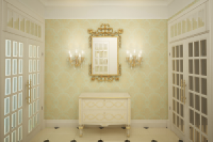 Стиль классика. Москва. Фойе в апартаментах