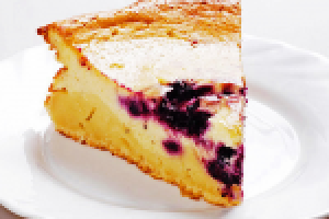 Творожно-черничный пирог