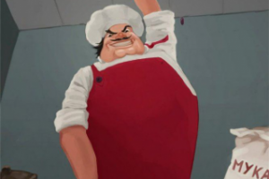 Злой пекарь с жертвой