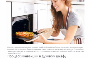 Конвекция в духовом шкафу
