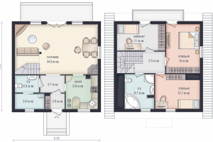 Планировка в цвете