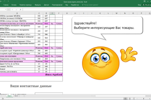 Бланк заказа (прайс-лист)