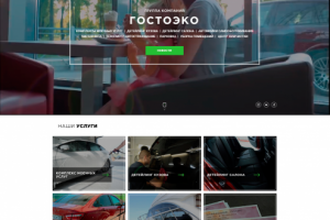 Дизайн сайта для детейлинг центра "Гостоэко"