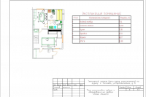 План расстановки мебели - 1 эт.