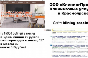 Директ и Adwords Клининговые услуги