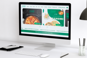 Сайт для ресторана доставки еды Yanomi (на Тильда)