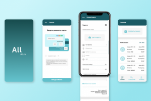 Дизайн курьерского мобильного приложения "All.all.ru"