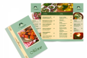 меню для кафе