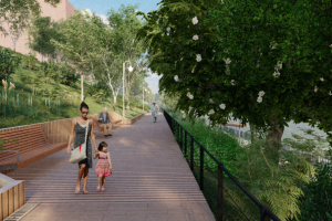 Набережная в Кировком районе г.Перми