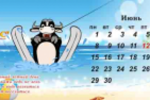 Настольный календарь домик