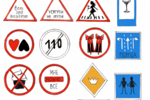 Женские дорожные знаки