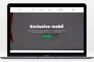 "Exclusivemebli" - верстка лендинга мебельного комбината