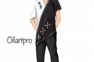 Модель современного , стильного костюма для мальчика .