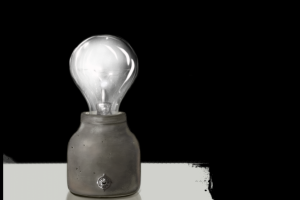 Лампы из бетона.