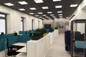 Дизайн проект офиса  (openspace)