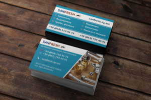 Дизайн визитки SanFresh