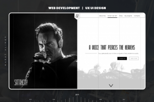 Лендинг школы экстрим вокала Satancry.