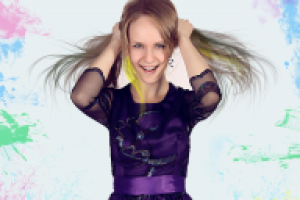 Фотография с красками