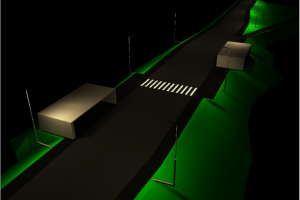 Уличное освещение близ с. Износки