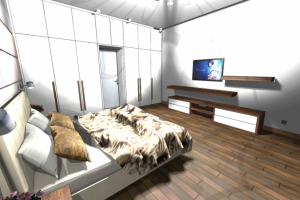 Проект в Про100 Спальня