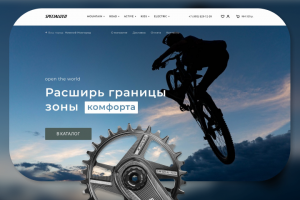Концепт сайта  производителя велосипедов Specialized.com