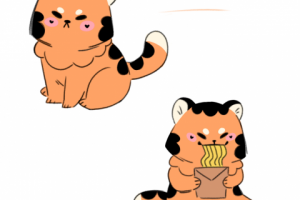 Иллюстрация животных в мультяшном стиле