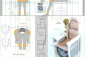 Кресло для зоны ожидания вокзала