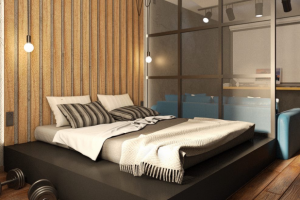 Спальня лофт