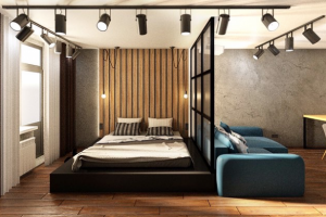 Лофт спальня