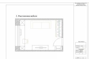 Расстановка мебели
