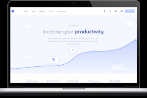 Лендинг о статистике компании